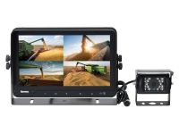Camera systeem bedraad met 9'' Digitale Quad touch screen monitor