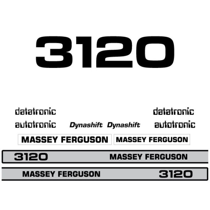 Stickerset Massey Ferguson 3120