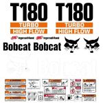Stickerset Bobcat T180 Turbo High Flow