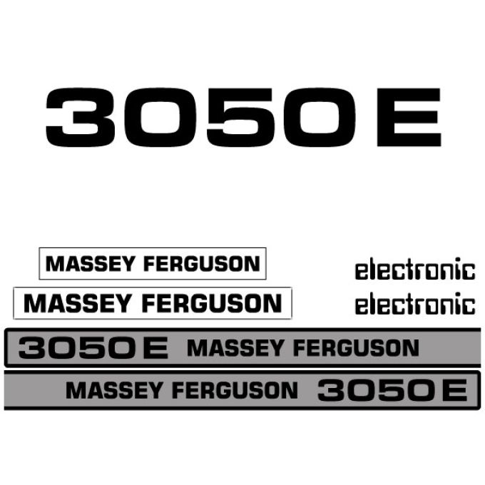 Stickerset Massey Ferguson 3050 E