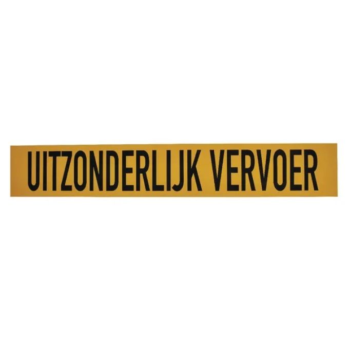 Bord UITZONDERLIJK VERVOER