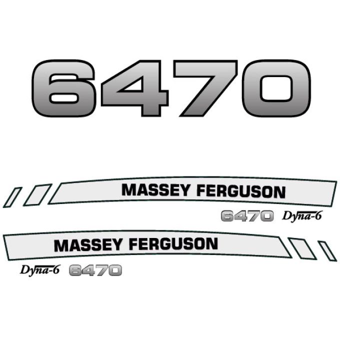 Stickerset Massey Ferguson 6470