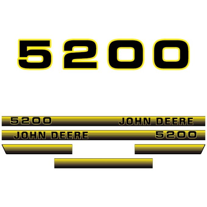 Stickerset John Deere 5200