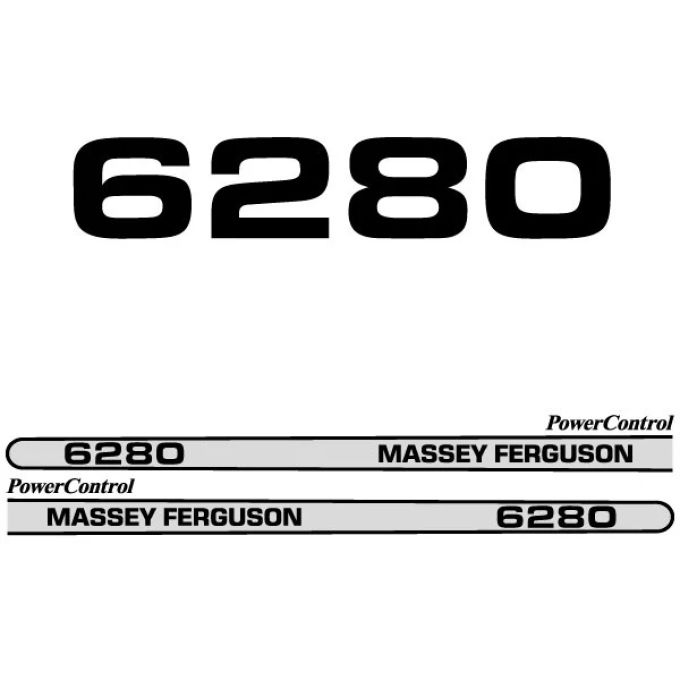 Typenschild Massey Ferguson 6280
