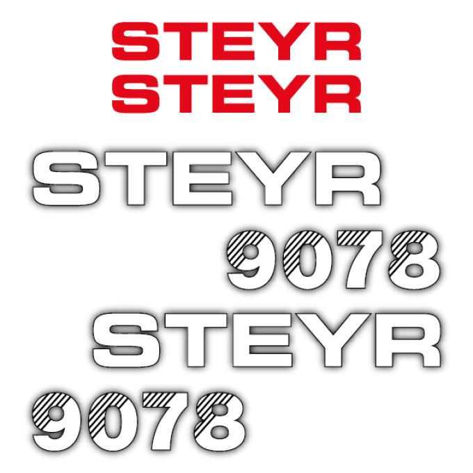 Stickerset Steyr 9078 (1993)