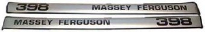 Typenschild Massey Ferguson 398