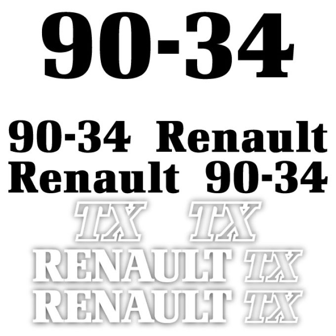 Stickerset Renault 90-34 TX