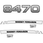 Kit autocollants latéraux Massey Ferguson 8470