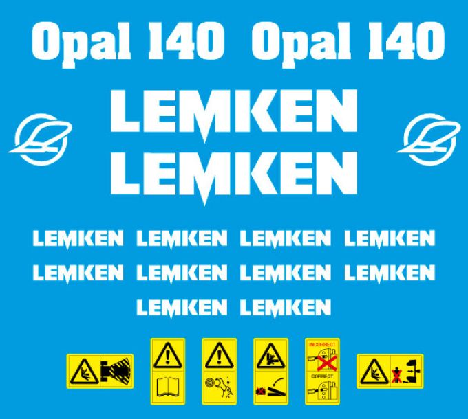Stickerset Lemken Opal 140