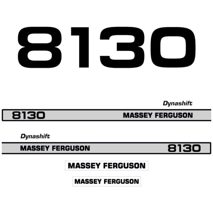 Stickerset Massey Ferguson 8130