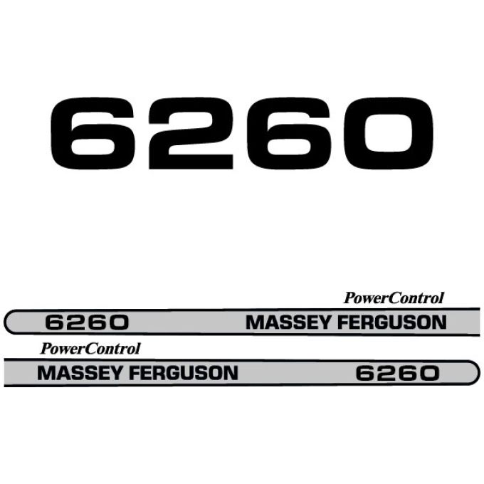 Stickerset Massey Ferguson 6260