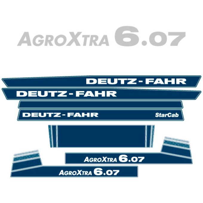 Stickerset Deutz AgroXtra 6.07 StarCab