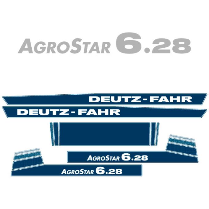 Stickerset Deutz AgroStar 6.28