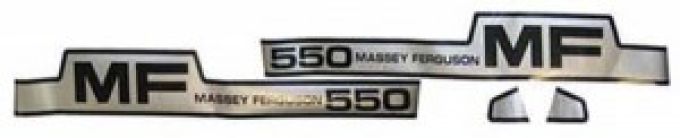 Kit autocollants latéraux Massey Ferguson 550
