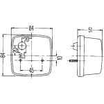 Hella Achterlicht 84 x 84 x 51mm