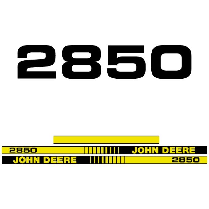 Kit autocollants latéraux John Deere 2850