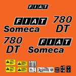 Stickerset Fiat 780 DT Someca