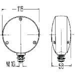 Hella Knipperlicht 12 V, 24 V