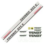 Stickerset Fendt 511C Favorit-set