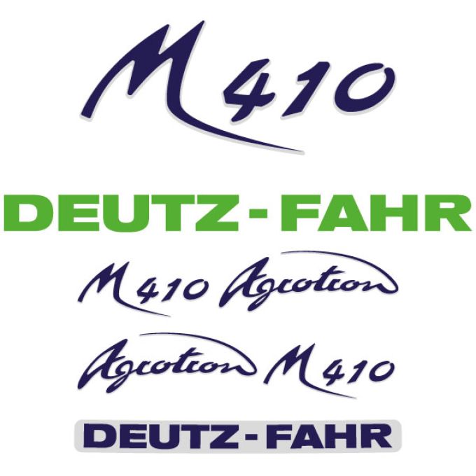 Stickerset Deutz Agrotron M 410, 420, 600, 610, 615, 620, 625, 640, 650