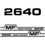 Kit autocollants latéraux Massey Ferguson 2640