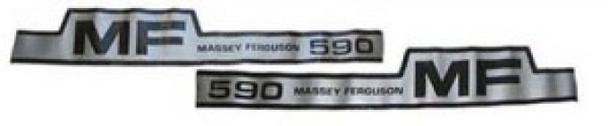 Kit autocollants latéraux Massey Ferguson 590