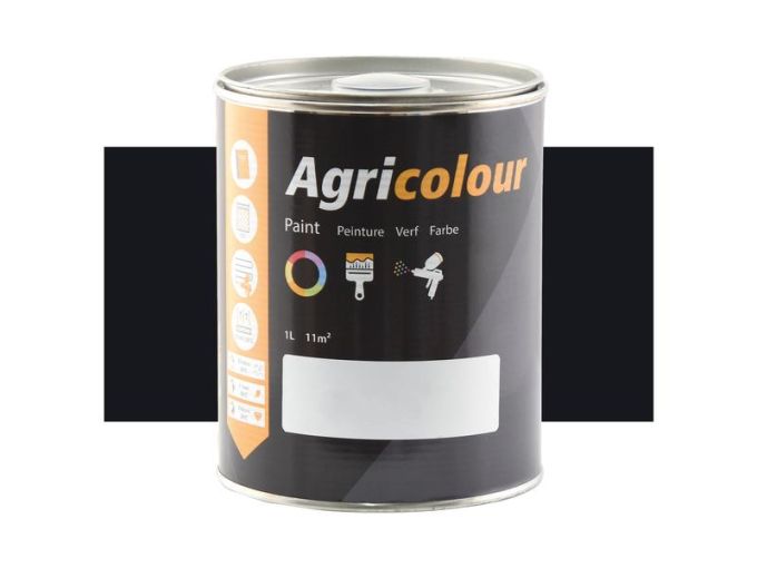 Valtra Zwart Metallic 1ltr Blik