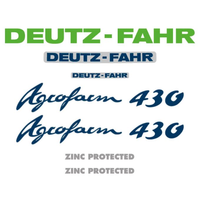 Stickerset Deutz Agrofarm 430