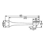 3PB 005 411-001 Hella Luchtdruk claxon Dubbele toon