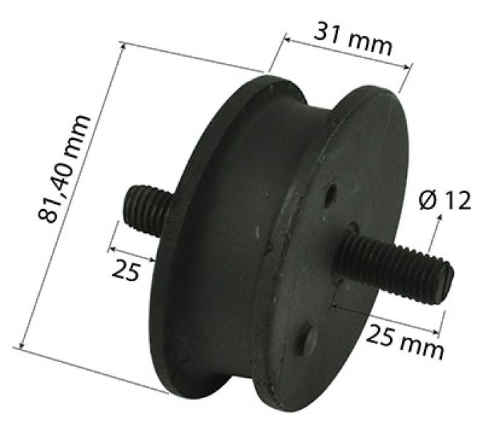 Kabinenlager Ø80MM Ht 30MM XL CAB