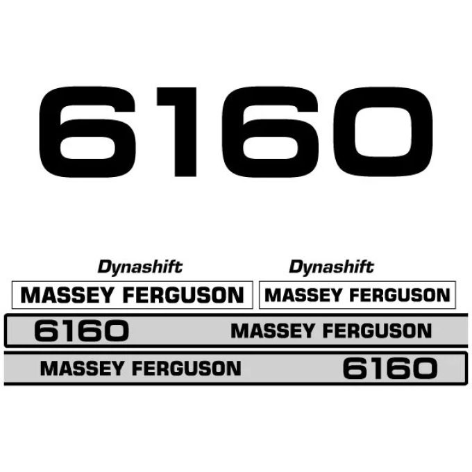 Typenschild Massey Ferguson 6160