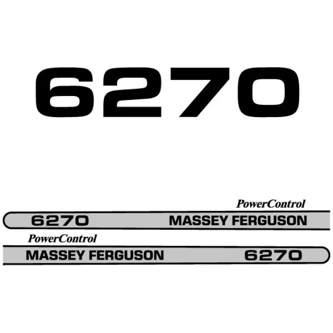 Typenschild Massey Ferguson 6270