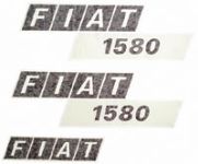 Typenschild Fiat 1580