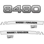 Kit autocollants latéraux Massey Ferguson 8480