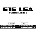 Typenschild Fendt Favorit 615 LSA TURBOMATIK E