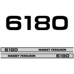 Kit autocollants latéraux Massey Ferguson 6180