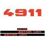 Typenschild Zetor 4911