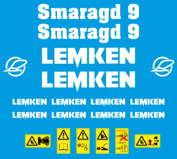 Stickerset Lemken Smaragd 9