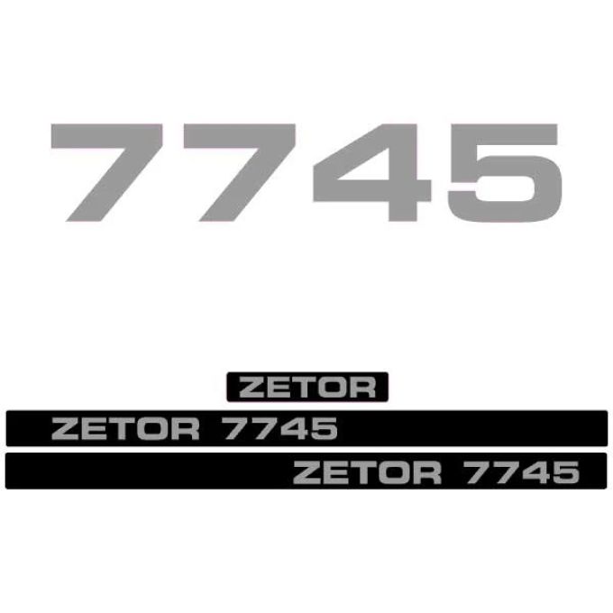 Kit autocollants latéraux Zetor 7745