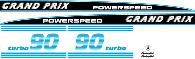 Stickerset Lamborghini Grand Prix 90