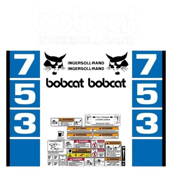 Stickerset Bobcat 753 Ingersoll