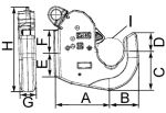 Unterlenker-Fanghaken CBM -Cat 1/2