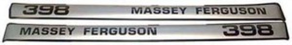 Kit autocollants latéraux Massey Ferguson 398