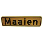 Bord "Maaien" aluminium