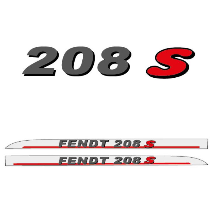 Stickerset Fendt 208 S