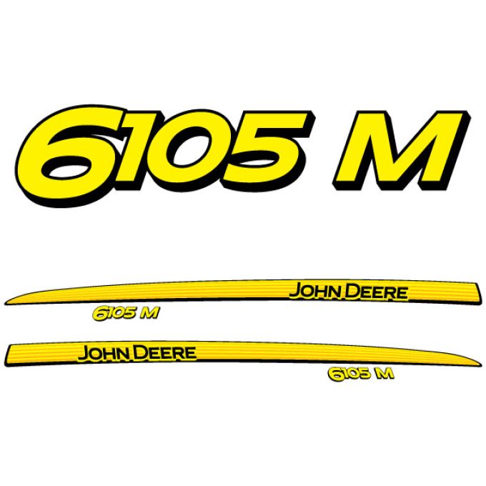 Stickerset John Deere 6105 M