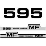 Kit autocollants latéraux Massey Ferguson 595