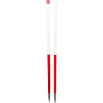 Jalonstok wit/rood 216cm deelbaar 2dlg