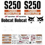 Stickerset Bobcat S250 Turbo High Flow