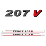 Stickerset Fendt 207 V